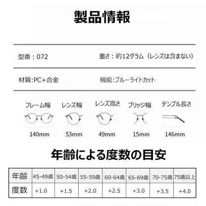 Eterlens 調光機能付きブルーライトカット老眼鏡