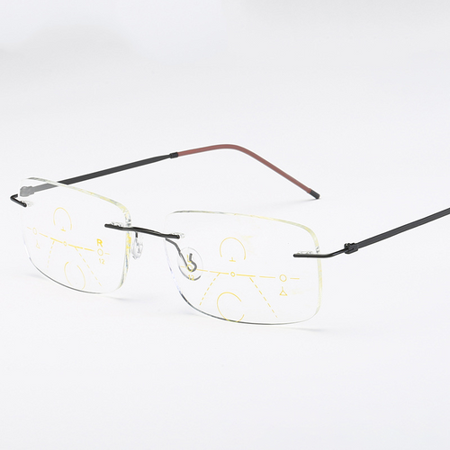 FRAMELESS ULTRA-LIGHT SQUARE ANTI-BLUE LIGHT READING GLASSES