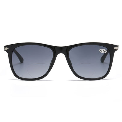 STYLISH LARGE FRAME BIFOCAL SUNGLASSES