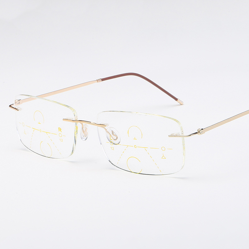 FRAMELESS ULTRA-LIGHT SQUARE ANTI-BLUE LIGHT READING GLASSES