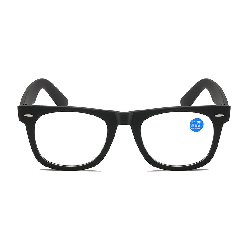 FASHIONABLE ULTRA-LIGHT LARGE FRAME ANTI-BLUE LIGHT READING GLASSES