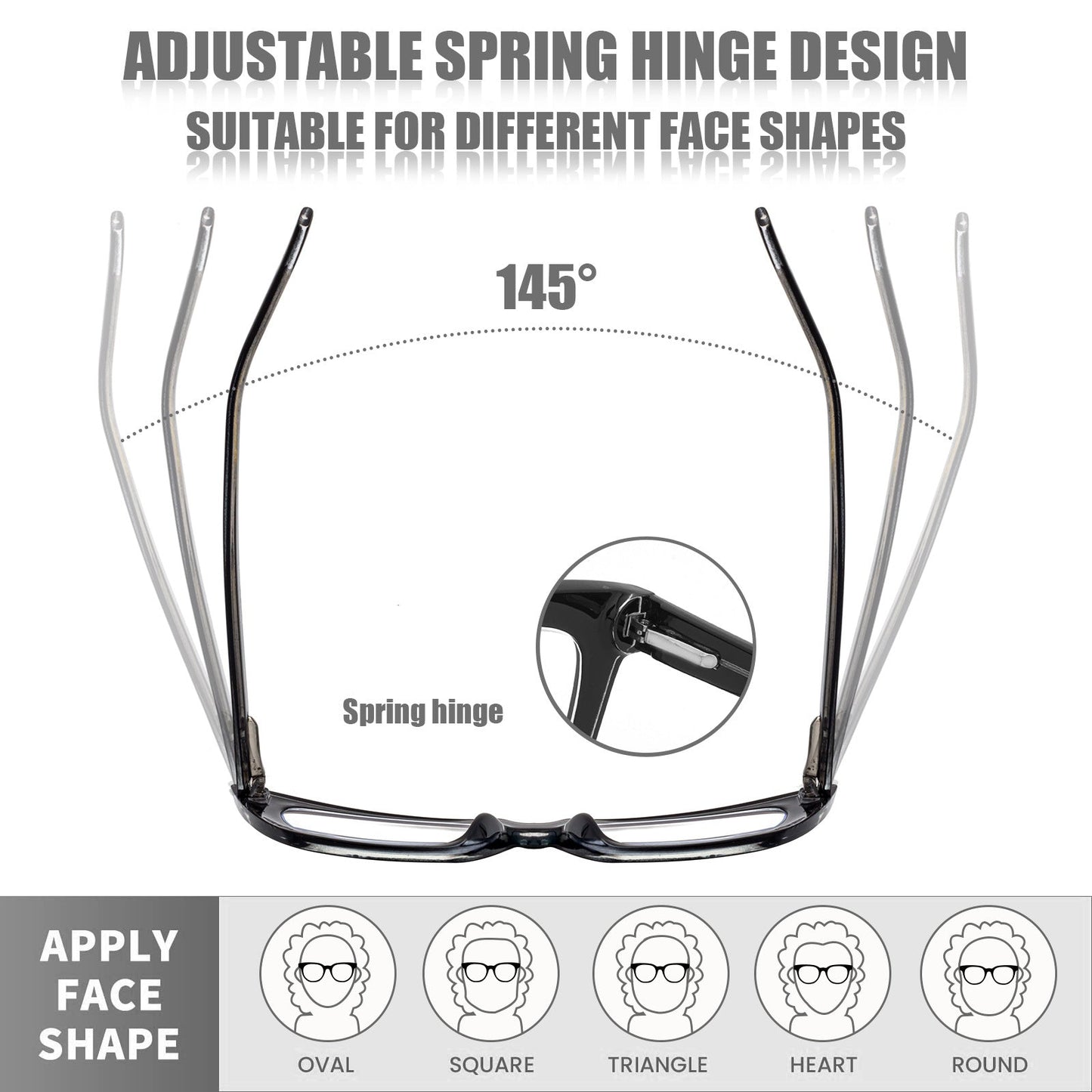 SQUARE FRAME CAT-EYE CLASSIC ANTI-BLUE LIGHT READING GLASSES