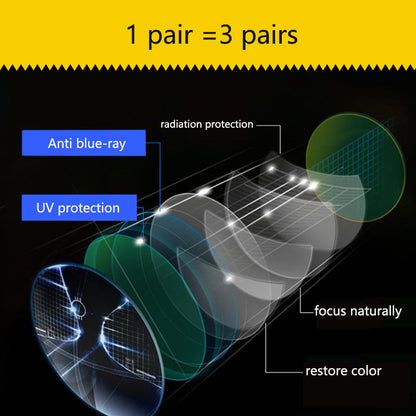 GAFAS ÓPTICAS DE AUMENTO FOTOCROMICAS MULTIFOCO DE LEJOS Y DE CERCA PARA EXTERIORES