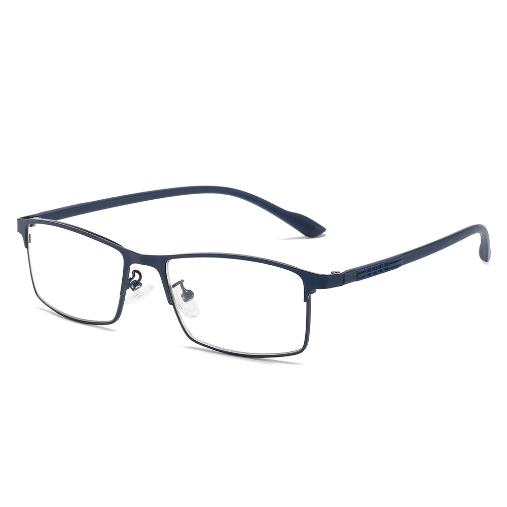 Lesebrille mit Metallrahmen und Farbwechsel gegen blaues Licht