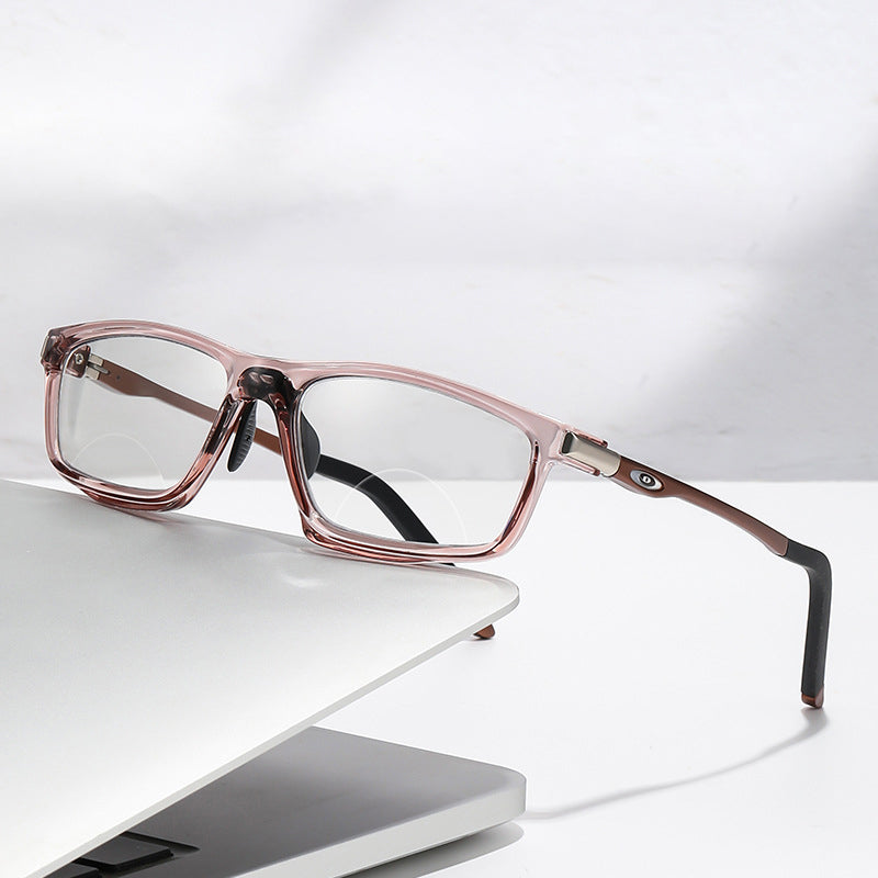 #2611【Spring Glow-Up Campaign】SPORTS OUTDOOR ALUMINUM MAGNESIUM ULTRA-LIGHT COLOR-CHANGING MULTI-FOCAL READING GLASSES