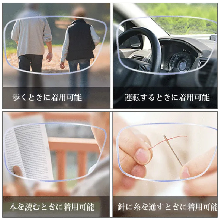 Eterlens 耐衝撃折りたたみ式ブルーライトカット老眼鏡