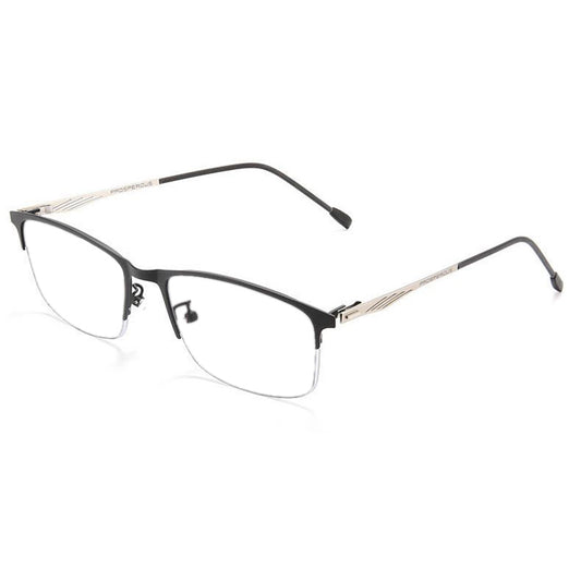 USOPTIGAZE MEN'S HIGH-DEFINITION NEAR AND FAR DUAL-PURPOSE COLOR-CHANGING BUSINESS READING GLASSES