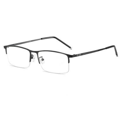 USOPTIGAZE BUSINESS NON-MAGNETIC TITANIUM ULTRA-LIGHT CLASSIC HALF-FRAME READING GLASSES