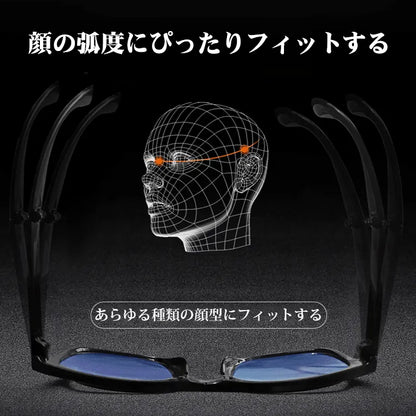 Eterlens 耐衝撃折りたたみ式ブルーライトカット老眼鏡