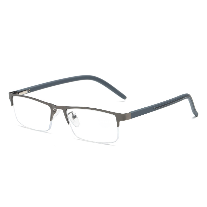 USOPTIGAZE MEN'S FASHIONABLE METAL LIGHTWEIGHT ANTI-BLUE LIGHT BUSINESS READING GLASSES