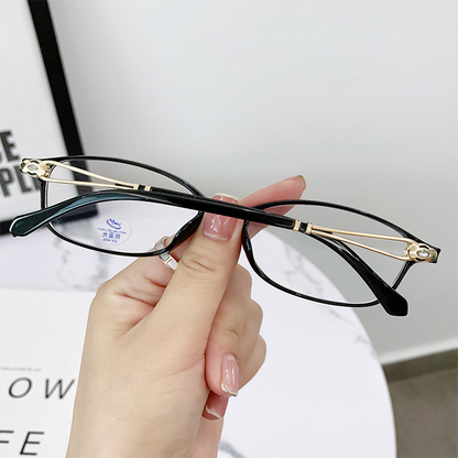 WOMEN'S FASHION LIGHTWEIGHT METAL ANTI-BLUE LIGHT READING GLASSES