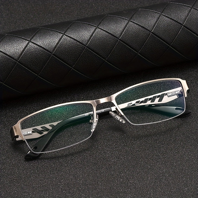 COLOR-CHANGING BUSINESS ALUMINUM ALLOY MYOPIA GLASSES