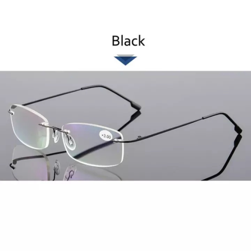 RAHMENLOSE TRAGBARE LESEBRILLE MIT BLAULICHTSCHUTZ