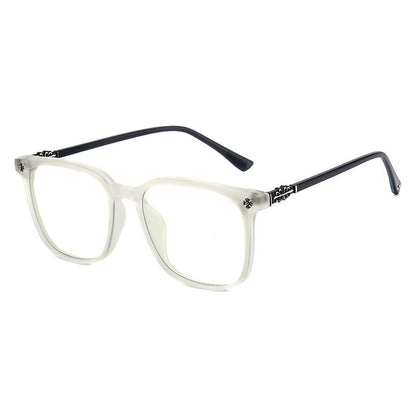 RETRO-LESEBRILLE MIT QUADRATISCHEM RAHMEN