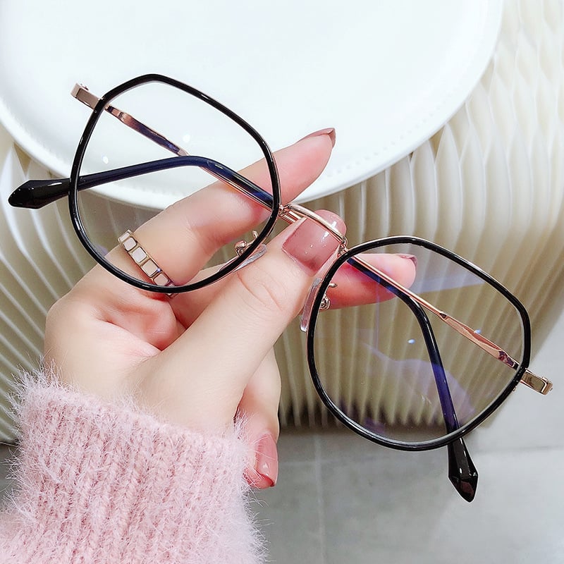 WOMEN'S FASHION METAL FRAME HD ANTI-BLUE LIGHT READING GLASSES