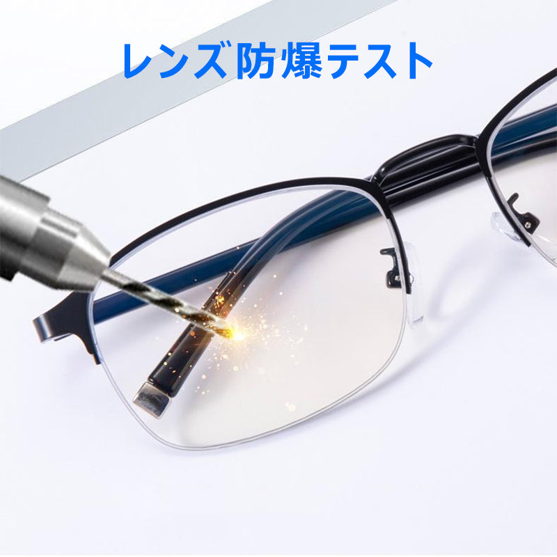 Eterlens 金属フレームブルーライトカット老眼鏡