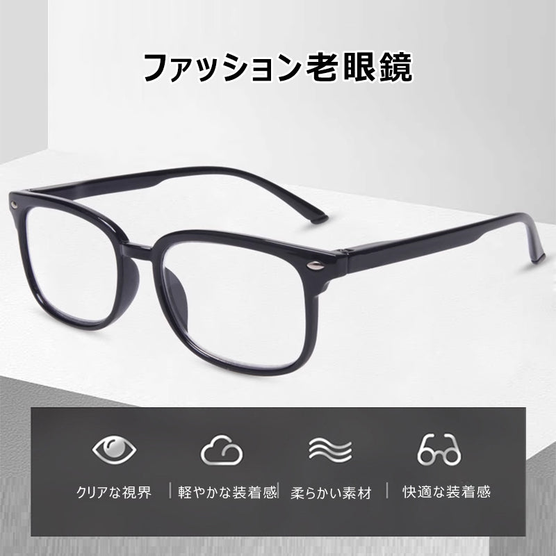 Eterlens レトロスタイルブルーライトカット老眼鏡