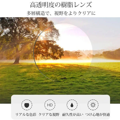 Usoptigaze ブルーライトカット遠近両用老眼鏡