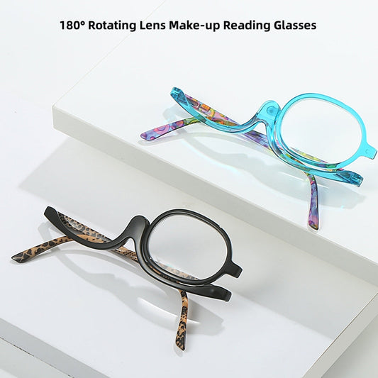 ESPEJO DE MAQUILLAJE CON LENTE GIRATORIA DE 180° GAFAS DE LECTURA MULTIFUNCIONALES