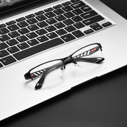 #0018【Spring Glow-Up】Pure Titanium Frameless TR Material Business Intelligent Color Changing Reading Glasses