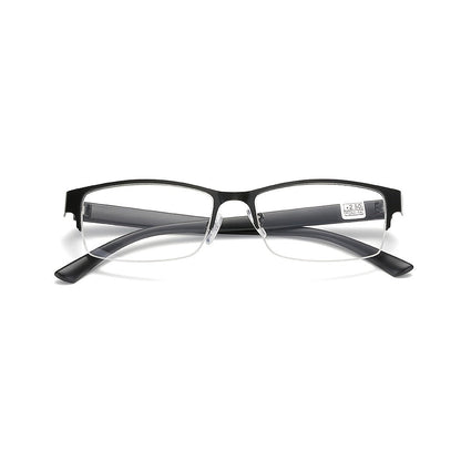 METAL ALLOY HALF FRAME READING GLASSES