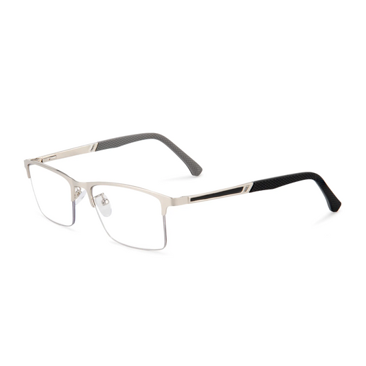 #5312USOPTIGAZE Retro HalfFrame Horizon RetroBlu Shield Business Reading Glasses