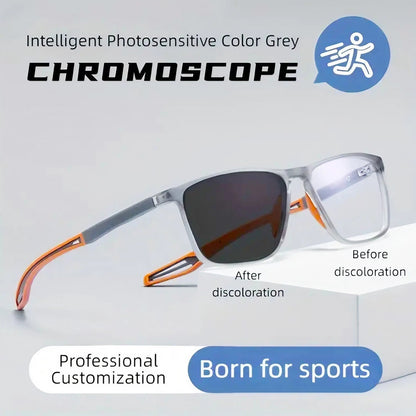 MEN'S SPORTS INTELLIGENT PHOTOCHROMIC NEARSIGHTED GLASSES