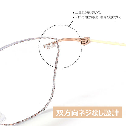 Eterlens リムレス超軽量ブルーライトカット老眼鏡