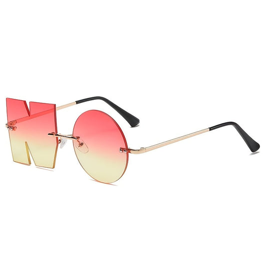 RANDLOSE SONNENBRILLE IN ALPHABETFORM 