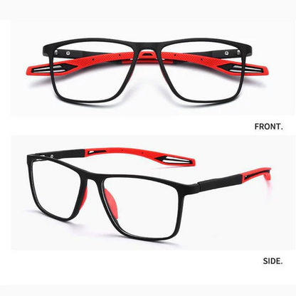 #9255 USOPTIGAZE SPORTS TR SQUARE FRAME ULTRA-LIGHT ANTI-BLUE LIGHT READING GLASSES