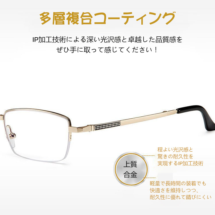 Eterlens 折りたたみ式調光レンズ 累進多焦点シニアグラス