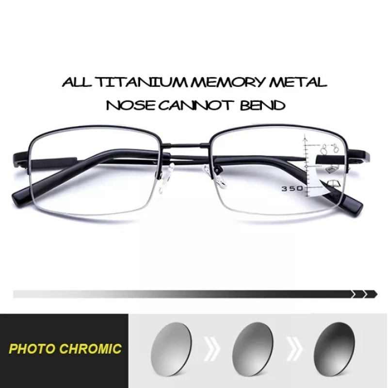 MULTI-FOKUS MEMORY TITANRAHMEN ANTI-BLAULICHT-BRILLE