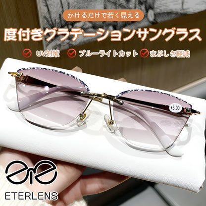 Eterlens 度付きグラデーションサングラス