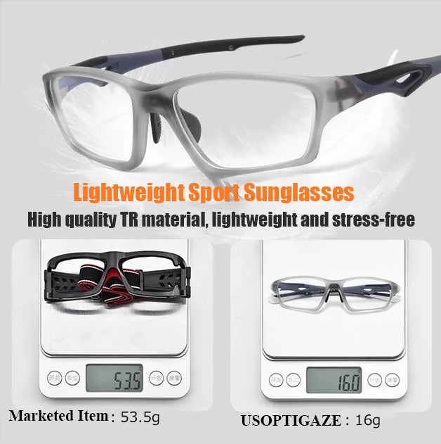 #10111【USOPTIGAZE】SPORT HOLLOW ADJUSTABLE TEMPLES READING GLASSES