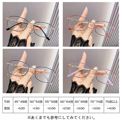 Eterlens おしゃれなブルーライトカット老眼鏡