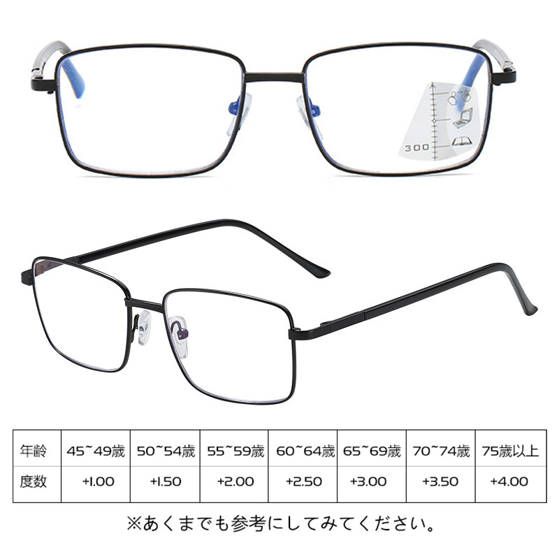 Eterlens  ブルーライトカット遠近両用老眼鏡