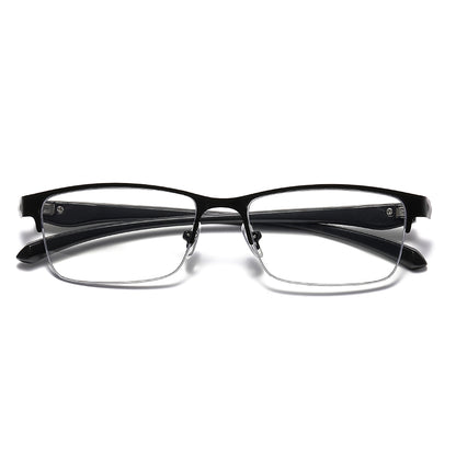 USOPTIGAZE BUSINESS CLASSIC HALF-FRAME SMART COLOR-CHANGING MULTIFOCAL READING GLASSES