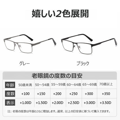 Eterlens  スクエアフレーム老眼鏡