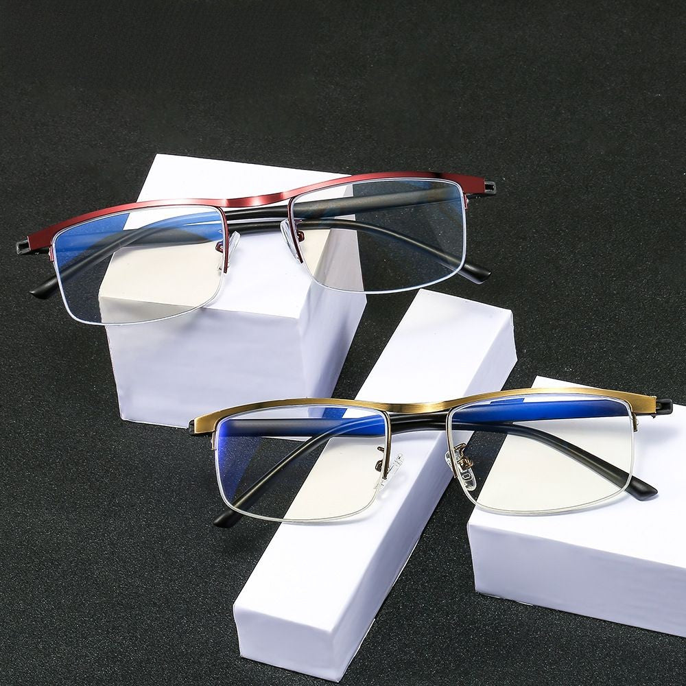 #3311 USOPTIGAZE FASHIONABLE ALLOY MULTIFOCAL ANTI-BLUE LIGHT READING GLASSES