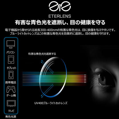 Eterlens 超軽量ブルーライトカット老眼鏡