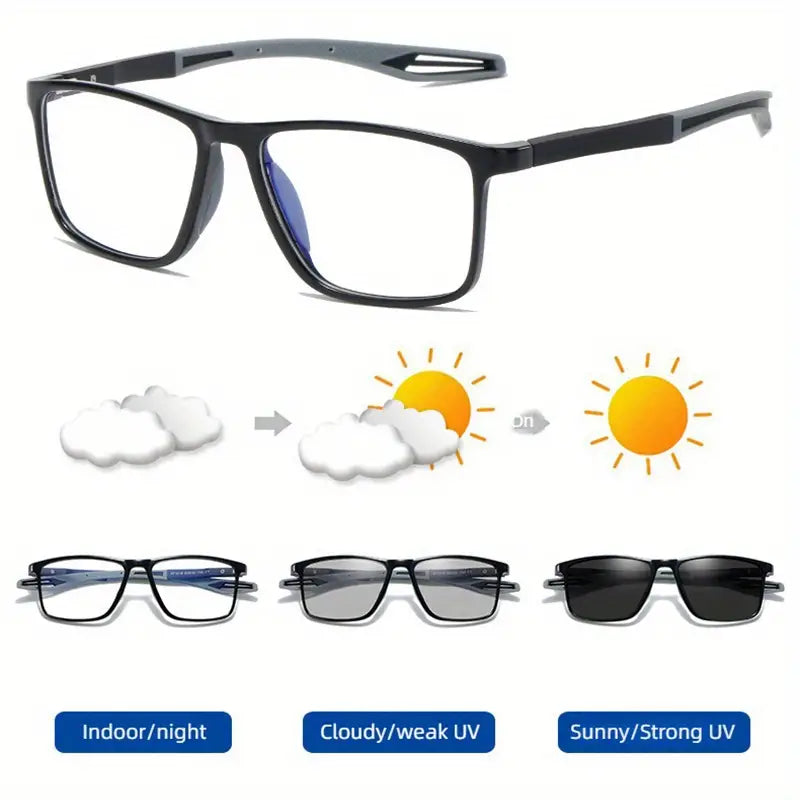 MEN'S SPORTS INTELLIGENT PHOTOCHROMIC NEARSIGHTED GLASSES