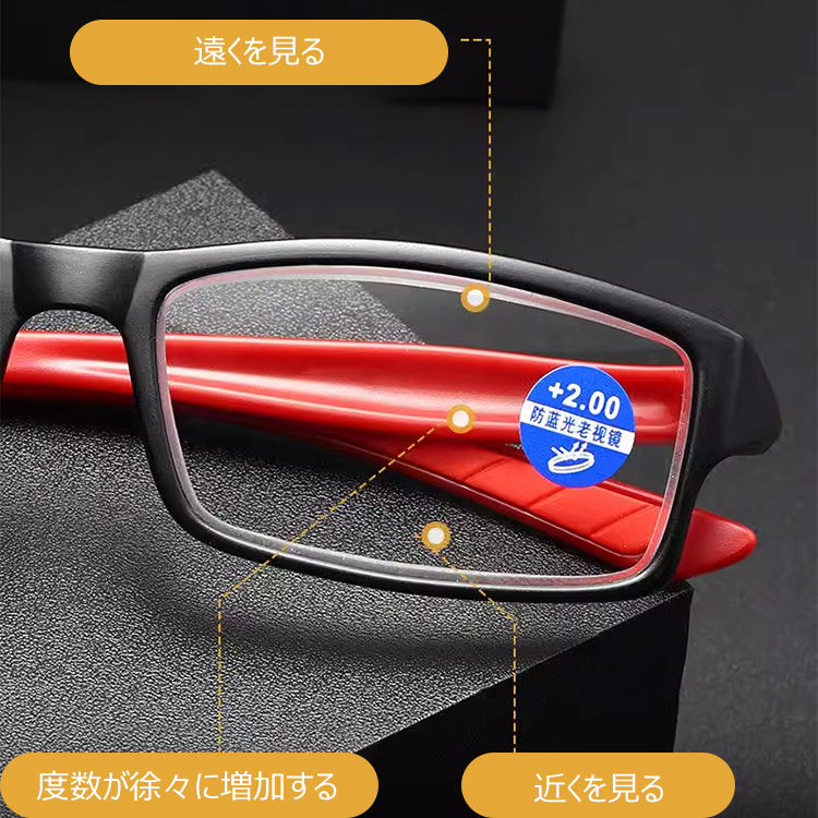 Eterlens 多焦点調光ブルーライトカット老眼鏡