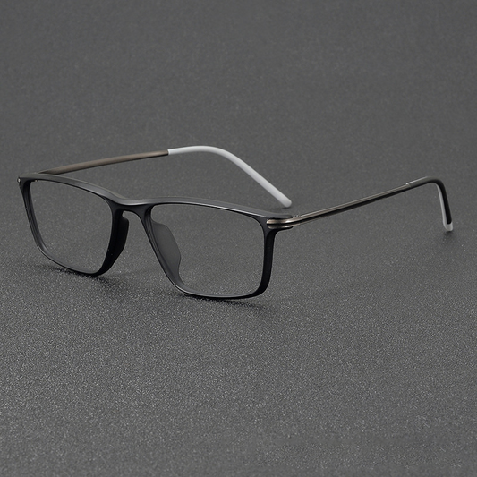 USOPTIGAZE BUSINESS SQUARE METAL FULL FRAME ULTRA-LIGHT GLASSES