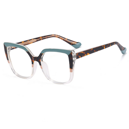 Leopard Print Patchwork Glasses