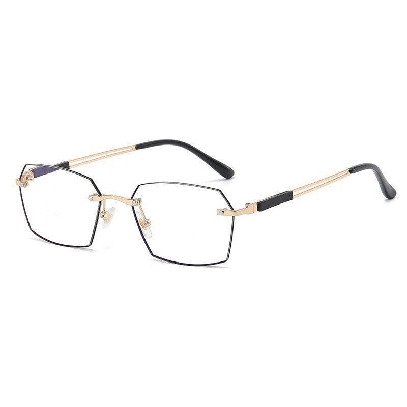 USOPTIGAZE FRAMELESS CUT-EDGE ANTI-BLUE LIGHT COLOR BUSINESS CHANGING GLASSES