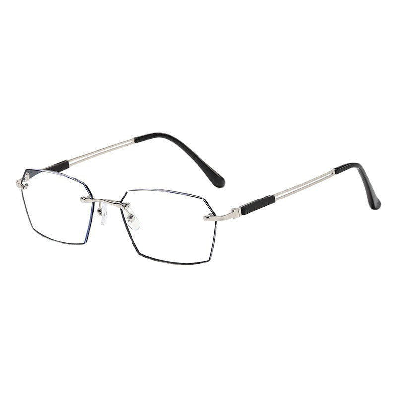 USOPTIGAZE FRAMELESS CUT-EDGE ANTI-BLUE LIGHT COLOR BUSINESS CHANGING GLASSES