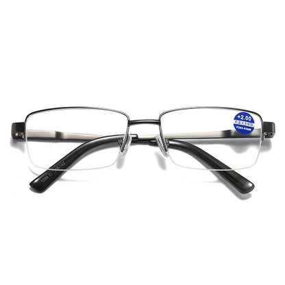 USOPTIGAZE ULTRALIGHT SPRING HALF-FRAME FASHIONABLE ANTI-BLUE LIGHT BUSINESS READING GLASSES