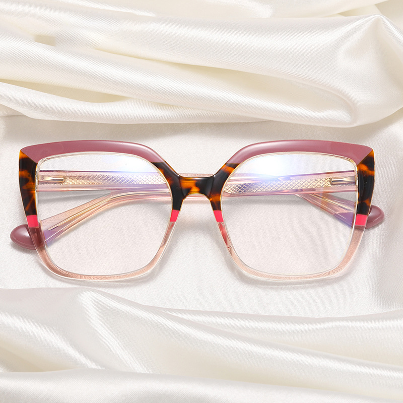 Leopard Print Patchwork Glasses