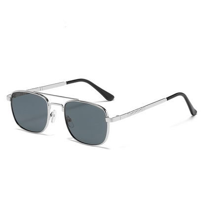 FASHIONABLE AND SIMPLE SQUARE METAL SUNGLASSES