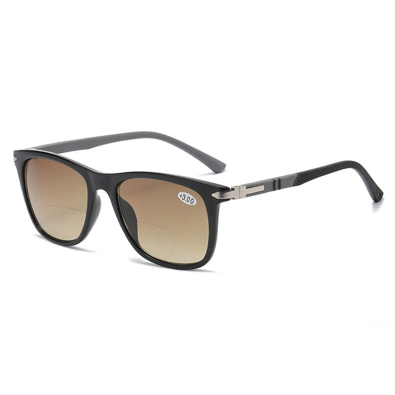 STYLISH LARGE FRAME BIFOCAL SUNGLASSES